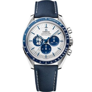 Omega Accès exclusif «Silver Snoopy Award» Speedmaster Série Anniversaire 42 mm, acier sur bracelet en nylon 310.32.42.50.02.001