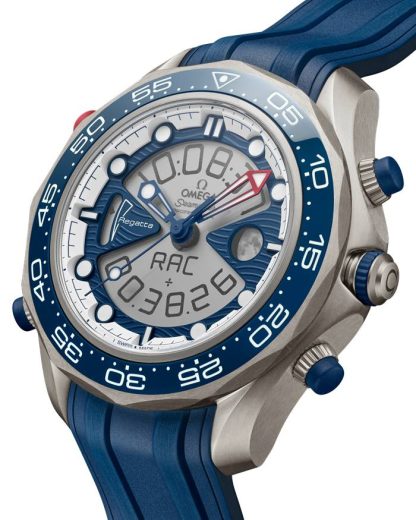 Omega America's Cup Seamaster Regatta 46,75 mm, titane sur bracelet caoutchouc 216.92.46.79.10.001 – Image 3