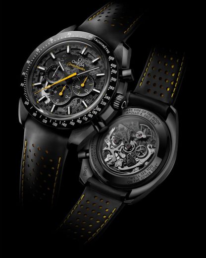 Omega Apollo 8 Speedmaster Dark Side of the Moon 44,25 mm, céramique noire sur bracelet caoutchouc 310.92.44.50.01.001 – Image 3