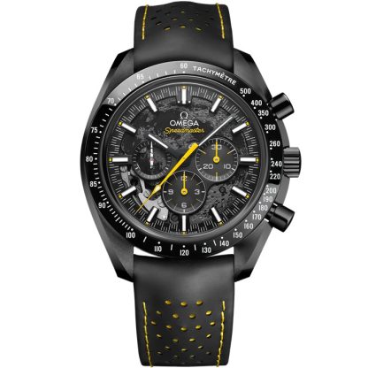 Omega Apollo 8 Speedmaster Dark Side of the Moon 44,25 mm, céramique noire sur bracelet caoutchouc 310.92.44.50.01.001
