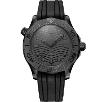 Omega Black Black  Seamaster Diver 300M 43,5 mm, céramique noire sur bracelet caoutchouc 210.92.44.20.01.003