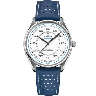 Omega Coffret en édition limitée Seamaster Chronométreur Officiel des Jeux Olympiques 39,5 mm, acier sur bracelet en cuir 522.32.40.20.04.001
