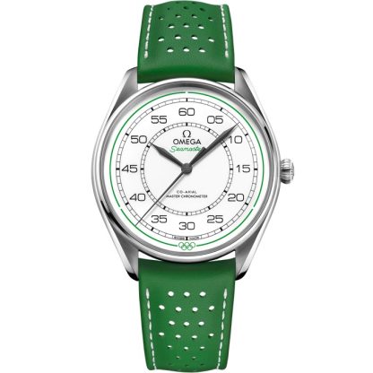 Omega Coffret en édition limitée Seamaster Chronométreur Officiel des Jeux Olympiques 39,5 mm, acier sur bracelet en cuir 522.32.40.20.04.005