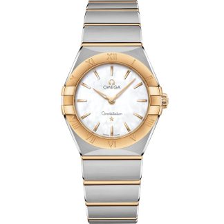 Omega Constellation 28 mm, acier - or jaune sur acier - or jaune 131.20.28.60.05.002