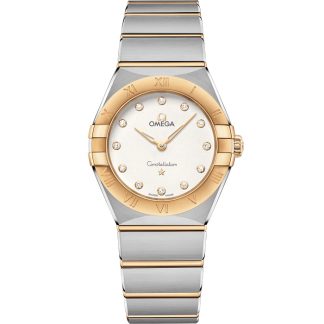 Omega Constellation 28 mm, acier - or jaune sur acier - or jaune 131.20.28.60.52.002