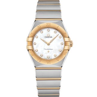 Omega Constellation 28 mm, acier - or jaune sur acier - or jaune 131.20.28.60.55.002