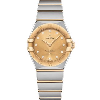 Omega Constellation 28 mm, acier - or jaune sur acier - or jaune 131.20.28.60.58.001