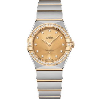 Omega Constellation 28 mm, acier - or jaune sur acier - or jaune 131.25.28.60.58.001