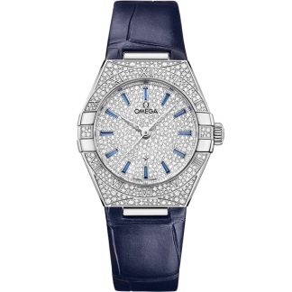 Omega Constellation 29 mm, Canopus Gold™ sur bracelet en cuir 131.58.29.20.99.003