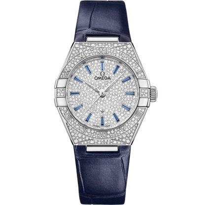 Omega Constellation 29 mm, Canopus Gold™ sur bracelet en cuir 131.58.29.20.99.003