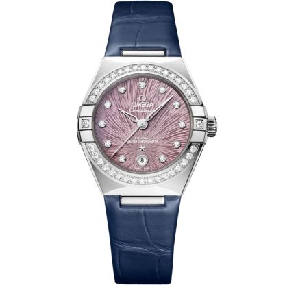 Omega Constellation 29 mm, acier sur alligator 131.18.29.20.60.001