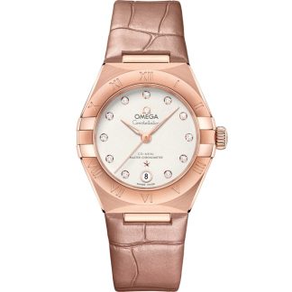 Omega Constellation 29 mm, or Sedna™ sur bracelet en cuir 131.53.29.20.52.002