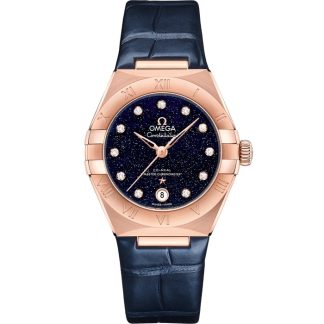 Omega Constellation 29 mm, or Sedna™ sur bracelet en cuir 131.53.29.20.53.003