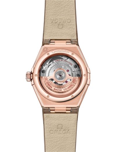 Omega Constellation 29 mm, or Sedna™ sur bracelet en cuir 131.53.29.20.55.002 – Image 2