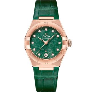 Omega Constellation 29 mm, or Sedna™ sur bracelet en cuir 131.53.29.20.99.002