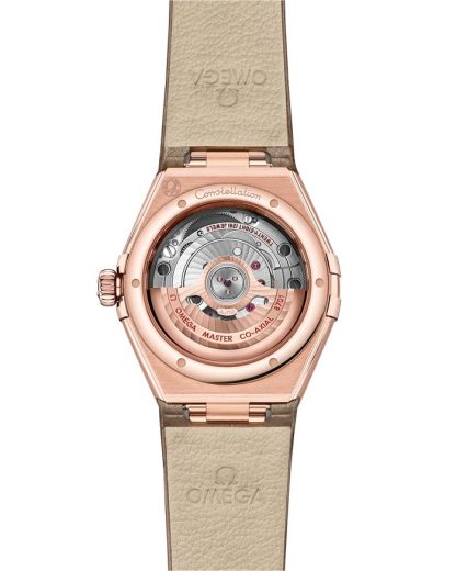 Omega Constellation 29 mm, or Sedna™ sur bracelet en cuir 131.58.29.20.52.002 – Image 2