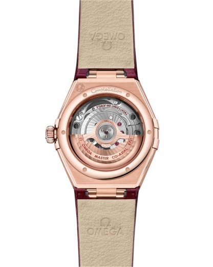 Omega Constellation 29 mm, or Sedna™ sur bracelet en cuir 131.58.29.20.55.002 – Image 2