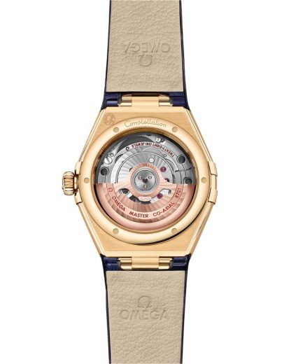 Omega Constellation 29 mm, or jaune sur bracelet en cuir 131.58.29.20.53.001 – Image 2