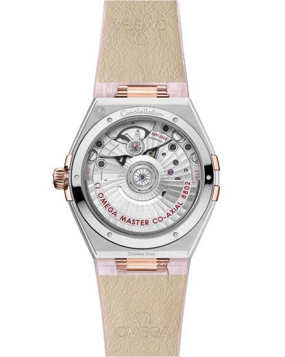 Omega Constellation 34 mm, acier - or « Sedna™ » sur bracelet en cuir 131.28.34.20.55.001 – Image 2