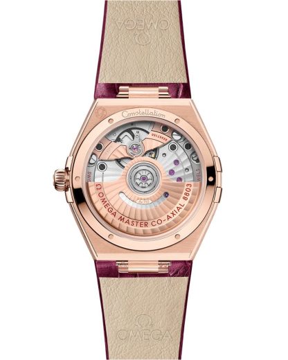 Omega Constellation 34 mm, or Sedna™ sur bracelet en cuir 131.58.34.20.61.001 – Image 2