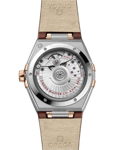 Omega Constellation 36 mm, acier - or « Sedna™ » sur bracelet en cuir 131.28.36.20.63.001 – Image 2