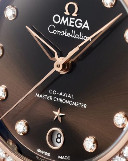 Omega Constellation 36 mm, acier - or « Sedna™ » sur bracelet en cuir 131.28.36.20.63.001 – Image 4