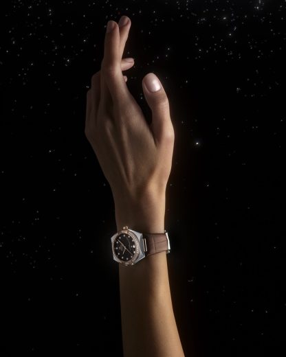 Omega Constellation 36 mm, acier - or « Sedna™ » sur bracelet en cuir 131.28.36.20.63.001 – Image 5