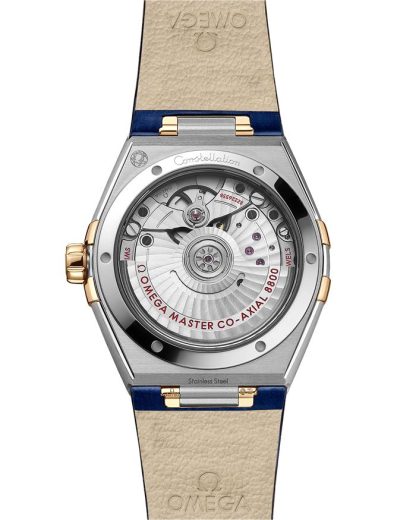 Omega Constellation 36 mm, acier - or jaune sur bracelet en cuir 131.28.36.20.53.001 – Image 2