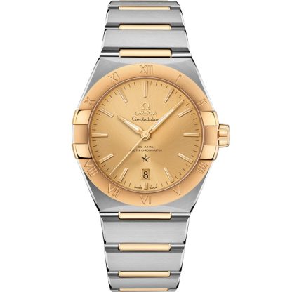 Omega Constellation 39 mm, acier - or jaune sur acier - or jaune 131.20.39.20.08.001