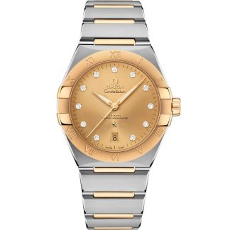 Omega Constellation 39 mm, acier - or jaune sur acier - or jaune 131.20.39.20.58.001