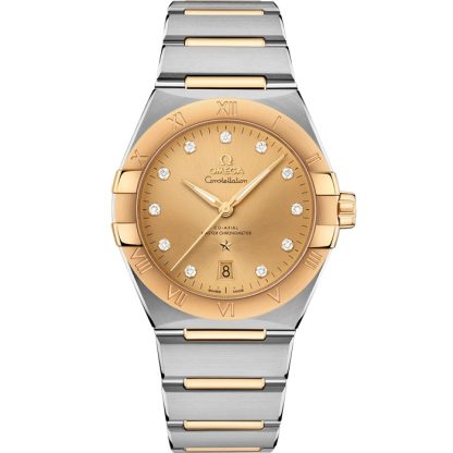 Omega Constellation 39 mm, acier - or jaune sur acier - or jaune 131.20.39.20.58.001