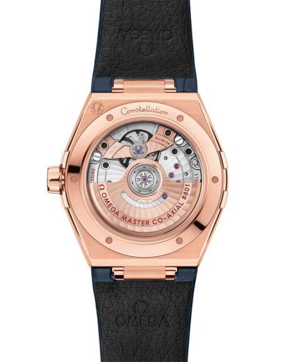 Omega Constellation 39 mm, or Sedna™ sur bracelet en cuir 131.53.39.20.03.001 – Image 2