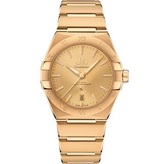 Omega Constellation 39 mm, or jaune sur or jaune 131.50.39.20.08.001