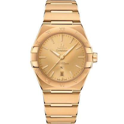 Omega Constellation 39 mm, or jaune sur or jaune 131.50.39.20.08.001