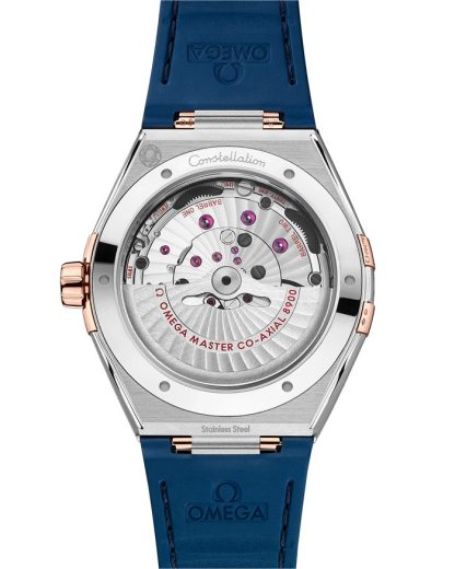 Omega Constellation 41 mm, acier - or « Sedna™ » sur bracelet en cuir 131.23.41.21.03.001 – Image 2