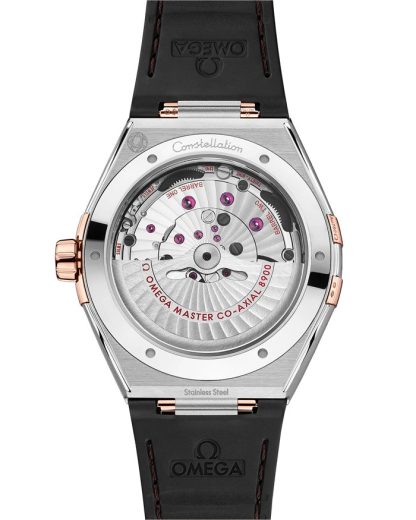 Omega Constellation 41 mm, acier - or « Sedna™ » sur bracelet en cuir 131.23.41.21.11.001 – Image 2