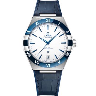 Omega Constellation 41 mm, acier sur bracelet en cuir 131.33.41.21.04.001