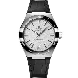 Omega Constellation 41 mm, acier sur bracelet en cuir 131.33.41.21.06.001