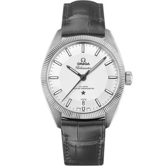 Omega Constellation Globemaster 39 mm, acier sur bracelet en cuir 130.33.39.21.02.001