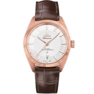 Omega Constellation Globemaster 39 mm, or Sedna™ sur bracelet en cuir 130.53.39.21.02.001