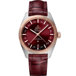 Omega Constellation Globemaster 41 mm, acier - or « Sedna™ » sur bracelet en cuir 130.23.41.22.11.001