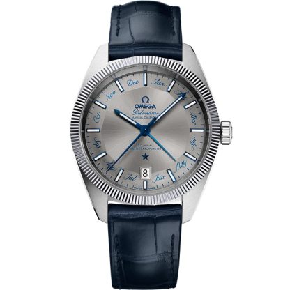 Omega Constellation Globemaster 41 mm, acier sur bracelet en cuir 130.33.41.22.06.001