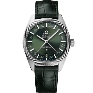 Omega Constellation Globemaster 41 mm, acier sur bracelet en cuir 130.33.41.22.10.001