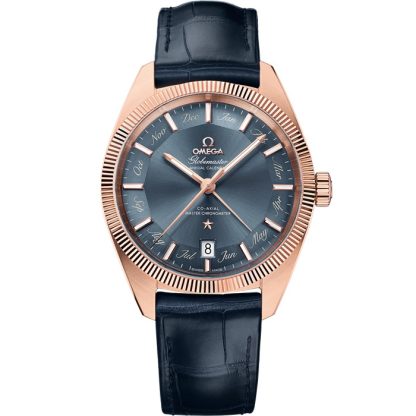 Omega Constellation Globemaster 41 mm, or Sedna™ sur bracelet en cuir 130.53.41.22.03.001