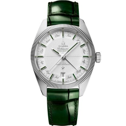 Omega Constellation Globemaster 41 mm, platine sur bracelet en cuir 130.93.41.22.99.002