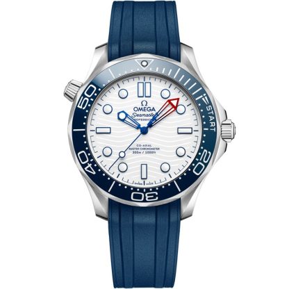 Omega Coupe de l’America Seamaster Diver 300M 42 mm, acier sur bracelet caoutchouc 210.32.42.20.04.002