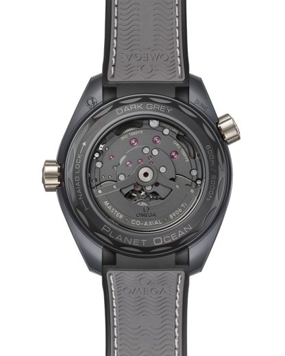Omega Dark Grey Seamaster Planet Ocean 600M 45,5 mm, céramique grise sur bracelet caoutchouc 215.92.46.22.99.002 – Image 2
