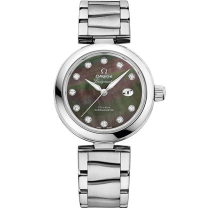Omega De Ville Ladymatic 34 mm, acier sur acier 425.30.34.20.57.004