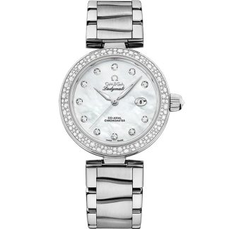 Omega De Ville Ladymatic 34 mm, acier sur acier 425.35.34.20.55.002