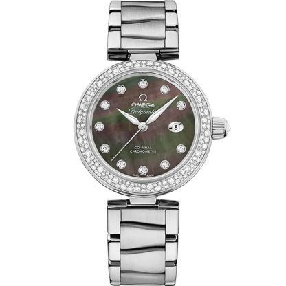 Omega De Ville Ladymatic 34 mm, acier sur acier 425.35.34.20.57.004